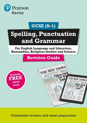 Pearson Revise Gcse Spelling Punctuation And Grammar Revision Guide And Exams