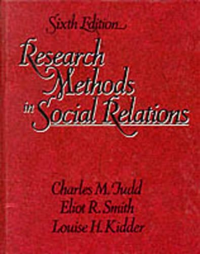 Research Methods in Social Relations