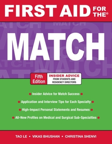 First Aid for the Match, Fifth Edition