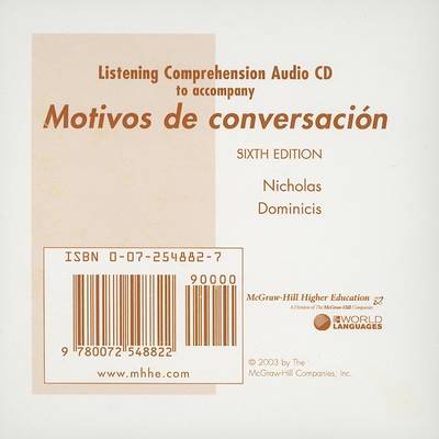 Listening Comprehension Audio CD to Accompany Motivos De Conversacion