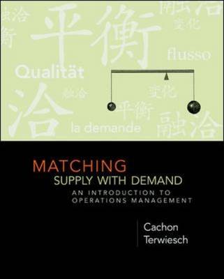Matching Supply with Demand