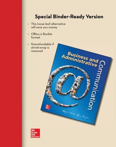Loose-leaf Business and Adminstrative Communication