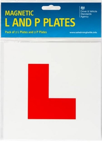 The Official DVSA Magnetic L & P Plate Pack