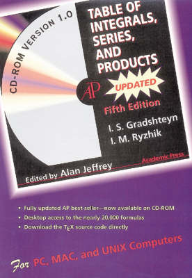 Table of Integrals, Series, and Products