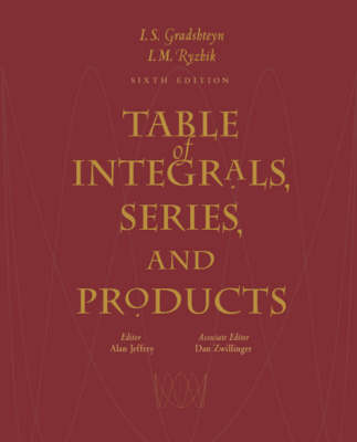 Table of Integrals, Series and Products