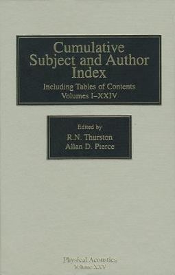 Cumulative Subject and Author Index, Including Tables of Contents Volumes 1-23: Volume 25