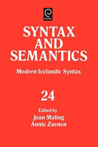 Modern Icelandic Syntax