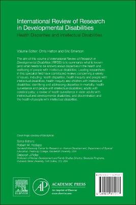 Health Disparities and Intellectual Disabilities Volume 48