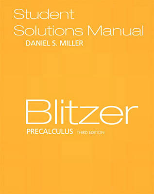 Precalculus: Student Solutions Manual