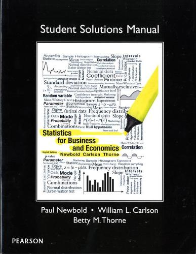 Student Solutions Manual for Statistics for Business and Economics