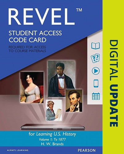 Learning U.S. History, Semester 1 --  Revel Access Code