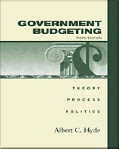"Government Budgeting: Theory, Process and Politics"