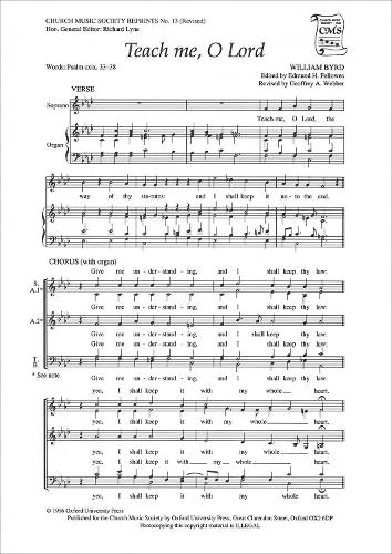 Teach me, O Lord