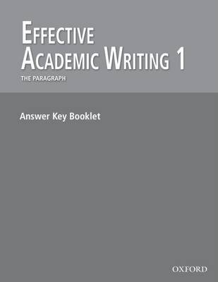 Effective Academic Writing: 1:: Answer Key