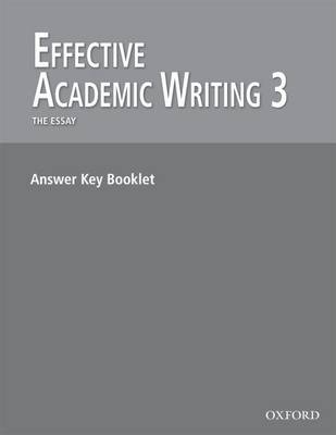Effective Academic Writing: Answer Key 3