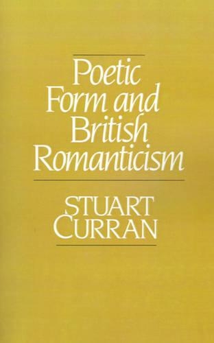 Poetic Form and British Romanticism