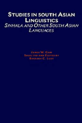 Studies in South Asian Linguistics