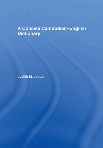 A Concise Cambodian-English Dictionary