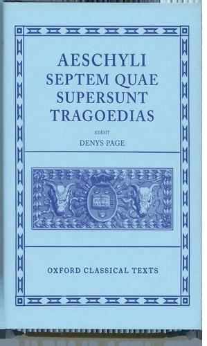 Aeschylus Tragoediae