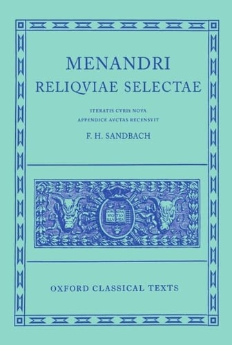 Menander Reliquiae Selectae