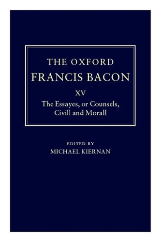 The Oxford Francis Bacon XV