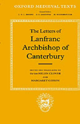 The Letters of Lanfranc, Archbishop of Canterbury