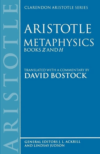 Metaphysics Books Z and H