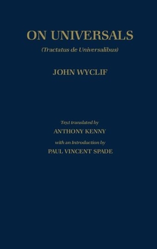 De Universalibus: Volume II: On Universals