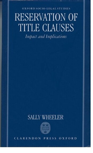 Reservation of Title Clauses