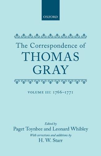 Correspondence of Thomas Gray