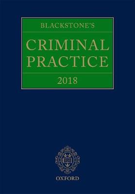 Blackstone's Criminal Practice 2018