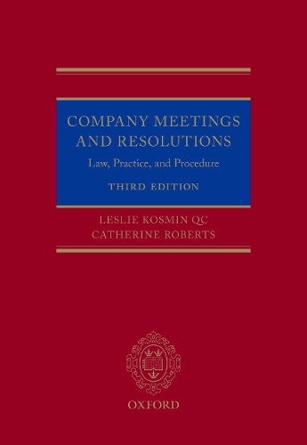 Company Meetings and Resolutions