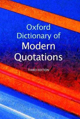 Oxford Dictionary of Modern Quotations