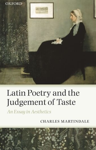 Latin Poetry and the Judgement of Taste