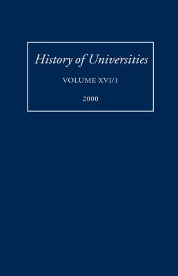 History of Universities: Volume XVI (1)