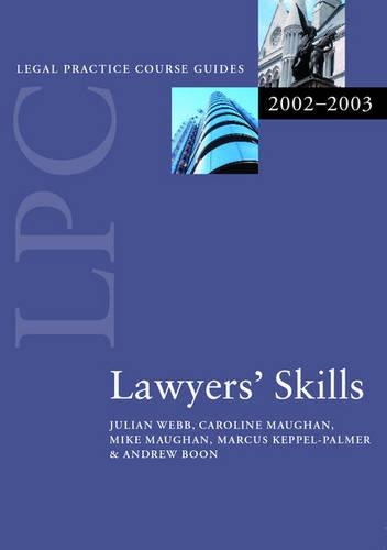 LPC Lawyers' Skills 2002/2003