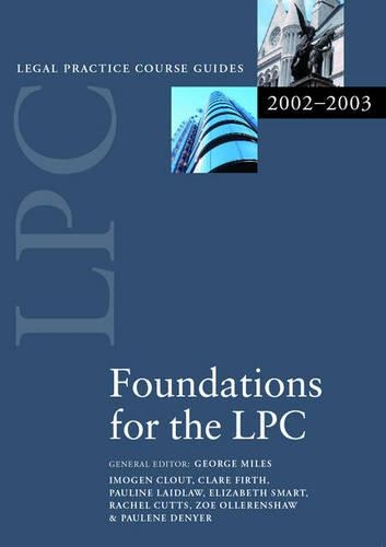 Foundations for the LPC 2002/2003