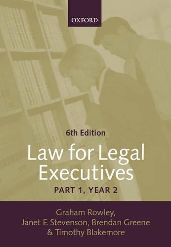 Law for Legal Executives