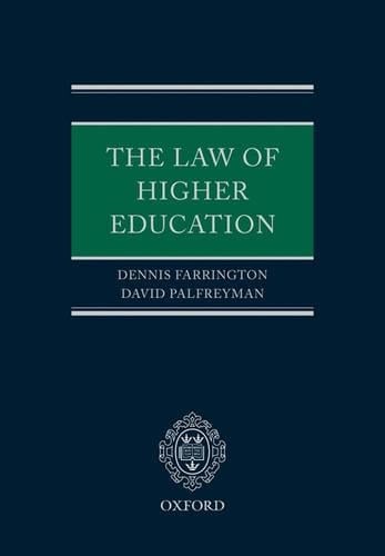 The Law of Higher Education