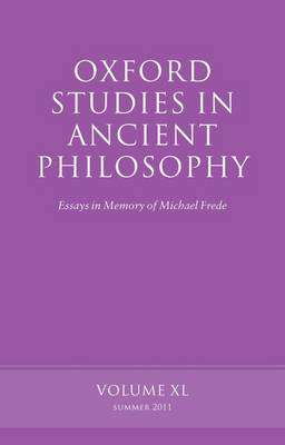 Oxford Studies in Ancient Philosophy, Volume 40