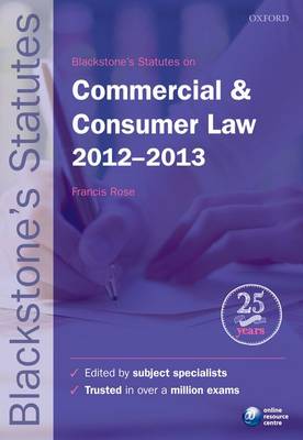 Blackstone's Statutes on Commercial & Consumer Law 2012-2013