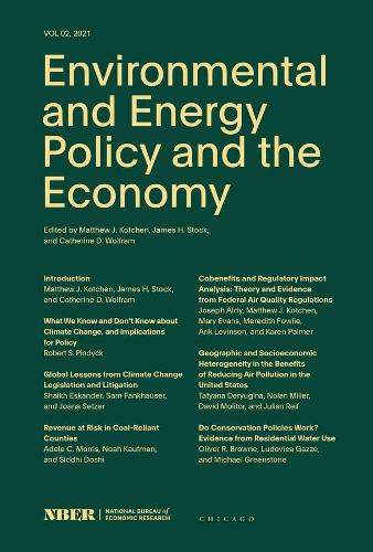 Environmental and Energy Policy and the Economy Volume 2