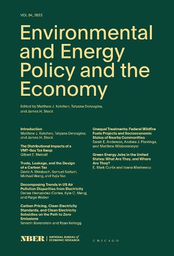 Environmental and Energy Policy and the Economy Volume 4