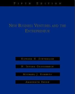 New Business Ventures And The Entrepreneur