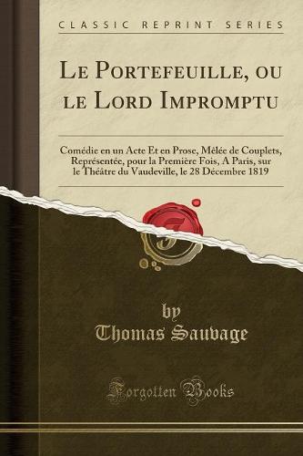 Le Portefeuille, Ou Le Lord Impromptu