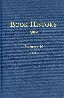 Book History, vol. 10