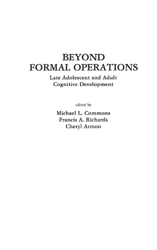 Beyond Formal Operations