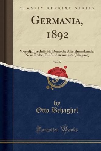 Germania, 1892, Vol. 37