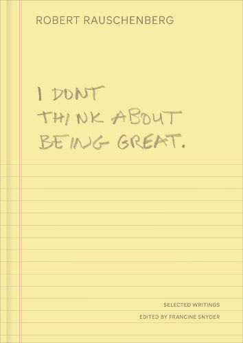 I Don't Think About Being Great