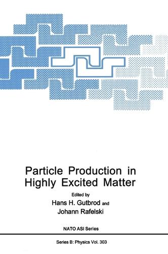 Particle Production in Highly Excited Matter